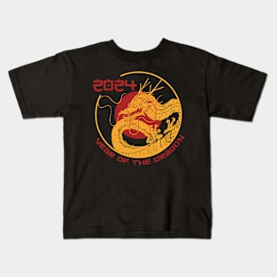 2024 Year Of The Dragon Chinese Zodiac Animal Kids T-Shirt